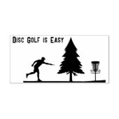 Disc golf is gemakkelijk, zetten, mand, boom rubberstempel (Afrduk)
