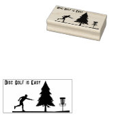 Disc golf is gemakkelijk, zetten, mand, boom rubberstempel (Gestempeld)