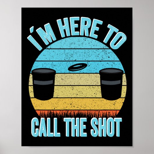 Disc Golf Kanjam Ik ben hier om de Shot Can Jam aa Poster (Voorkant)