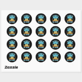 Disc Golf Kanjam Ik ben hier om de Shot Can Jam te Ronde Sticker (Vel)