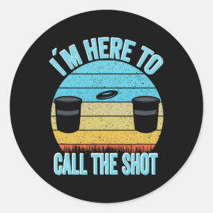 Disc Golf Kanjam Ik ben hier om de Shot Can Jam te Ronde Sticker