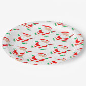 Disc golf Kerstfeest Papieren Bordje (Gekanteld)