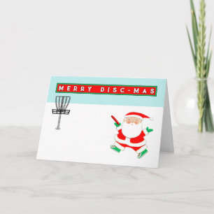 Disc Golf Kerstmis Feestdagen Kaart