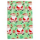 Disc Golf Kerstvakantie Medium Gift Bag Cadeauzakje (Voorkant)