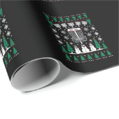 Disc Golf Lelijke Kersttrui Pyjama Cadeaus Cadeaupapier (Rol Hoek)