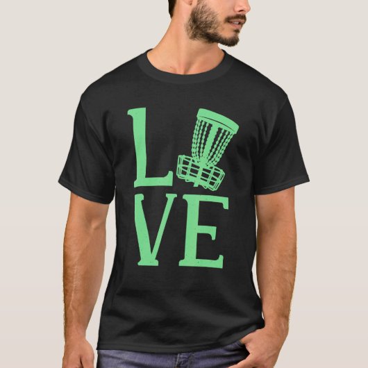 Disc Golf Love 2 T-shirt (Voorkant)