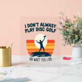 Disc Golf Lover T-Shirt Design Acryl Bord (Huwelijk)