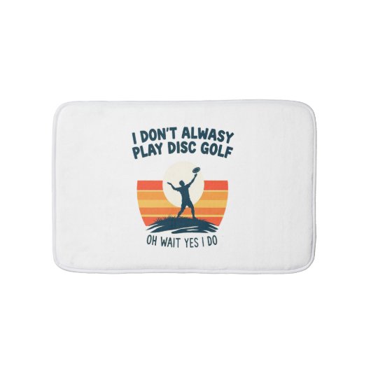 Disc Golf Lover T-Shirt Design Badmat (Voorkant)