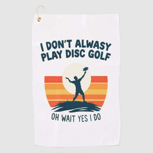 Disc Golf Lover T-Shirt Design Golfhanddoek (Voorkant)