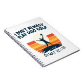 Disc Golf Lover T-Shirt Design Notitieboek (Rechterzijde)