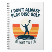 Disc Golf Lover T-Shirt Design Notitieboek (Voorkant)