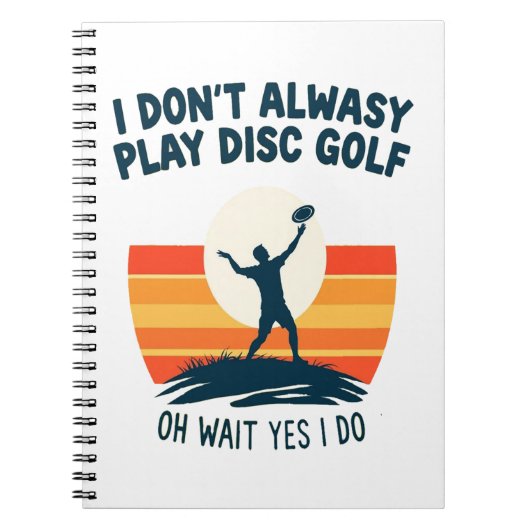 Disc Golf Lover T-Shirt Design Notitieboek (Voorkant)