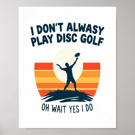 Disc Golf Lover T-Shirt Design Poster (Voorkant)
