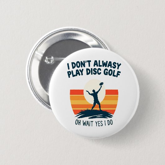 Disc Golf Lover T-Shirt Design Ronde Button 5,7 Cm (Voorkant /achterkant)