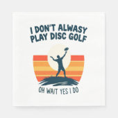 Disc Golf Lover T-Shirt Design Servet (Voorkant)