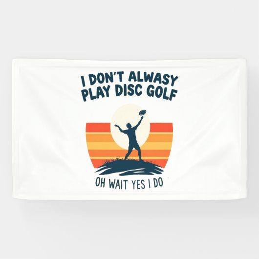 Disc Golf Lover T-Shirt Design Spandoek (Horizontaal)