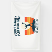 Disc Golf Lover T-Shirt Design Spandoek (Verticaal)