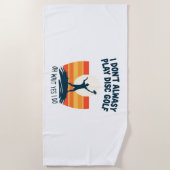 Disc Golf Lover T-Shirt Design Strandlaken (Voorkant)