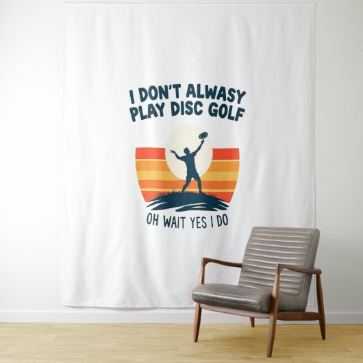 Disc Golf Lover T-Shirt Design Wandkleed (In situ)