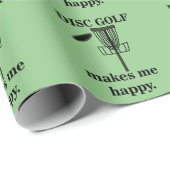 Disc Golf maakt me blij Disc Golf Cadeaupapier (Rol Hoek)