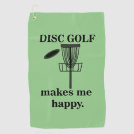 Disc Golf maakt me blij Disc Golf Golfhanddoek