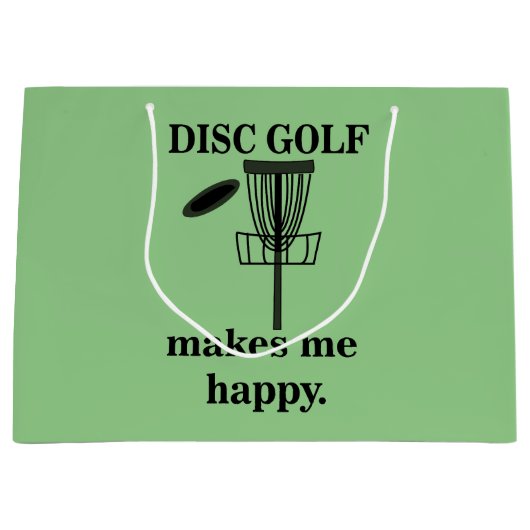 Disc Golf maakt me blij Disc Golf Groot Cadeauzakje (Voorkant)