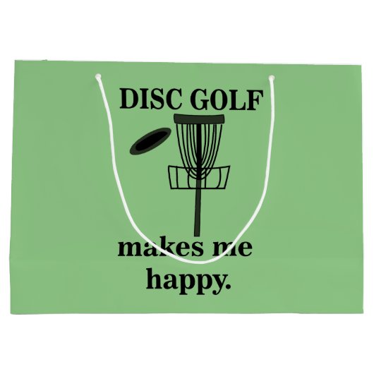 Disc Golf maakt me blij Disc Golf Groot Cadeauzakje (Achterkant)