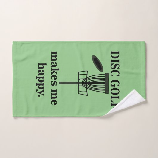 Disc Golf maakt me blij Disc Golf Handdoek (Handdoek)
