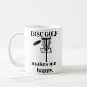 Disc Golf maakt me blij Disc Golf Koffiemok (Links)