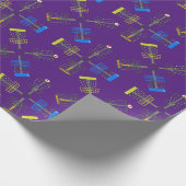 Disc Golf-manden herhalen Cadeaupapier (Hoek)