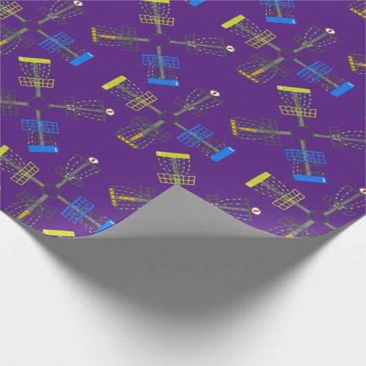Disc Golf-manden herhalen Cadeaupapier (Hoek)