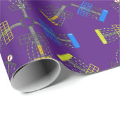 Disc Golf-manden herhalen Cadeaupapier (Rol Hoek)