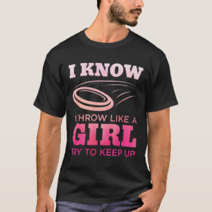 Disc Golf Meisje Funny Disc Golfen Liefhebber Spel T-shirt