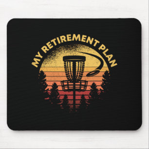 Disc Golf Mijn Pensioenplan Retro Opa Cadeau Ho Muismat