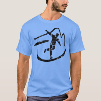 Disc Golf Minimalist Art Disc Golfer Design Grunge T-shirt