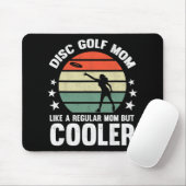 Disc Golf Moeder Disc Golfende Moeder Frisbee Golf Muismat (Met muis)