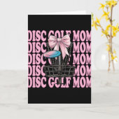 Disc Golf Moeder Mama Moederdag Discgolf Coquette Kaart (Gele Bloem)