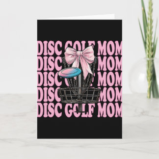 Disc Golf Mom Mama Mother's Day Discgolf Coquette  Kaart