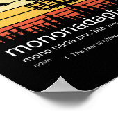 Disc Golf Mononadaphobia Grappige Disk Golf Poster (Hoek)