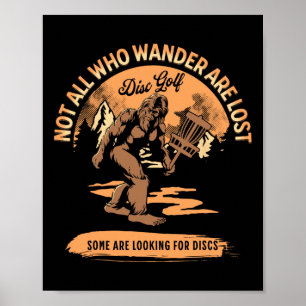 Disc Golf - Niet iedereen die dwaalt is verloren G Poster
