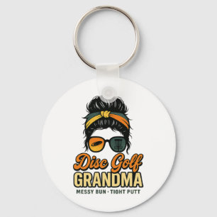 Disc Golf Oma Retro Lettertype  Sleutelhanger