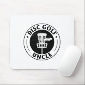 Disc Golf Oom - Disc Golfende Oom Disc Golf Pla Muismat (Met muis)
