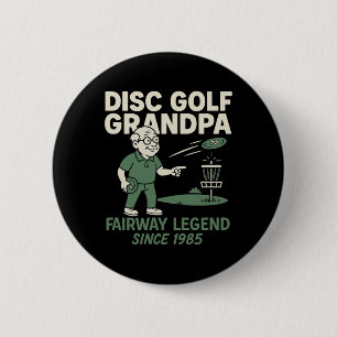 Disc Golf Opa Fairway Legende Sinds 1985 Ronde Button 5,7 Cm