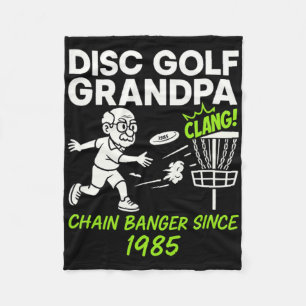 Disc Golf Opa Ketting Nger Sinds 1985 Tee Fleece Deken