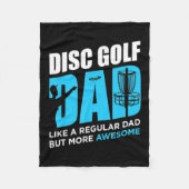 Disc Golf papa Fleece Deken (Voorkant)