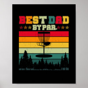  Disc Golf Papa Gift - Beste vader op auto Poster