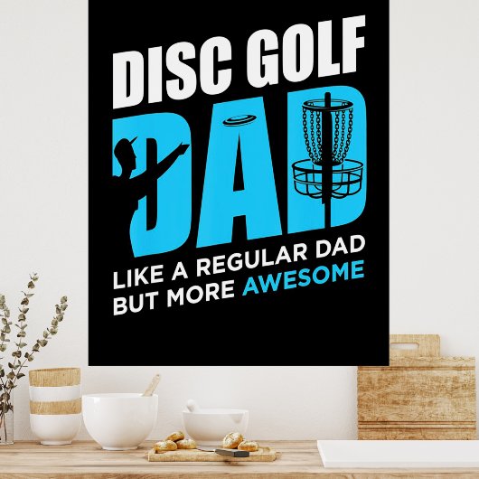 Disc Golf papa Poster (Keuken)