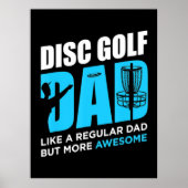 Disc Golf papa Poster (Voorkant)