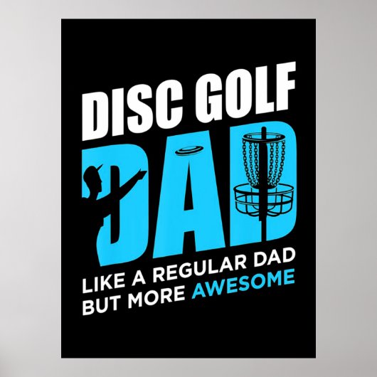 Disc Golf papa Poster (Voorkant)
