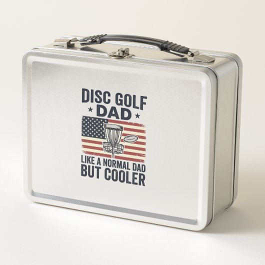 Disc Golf Papa Vintage Vlag Grappig Shirt Ontwerp_ (Voorkant)